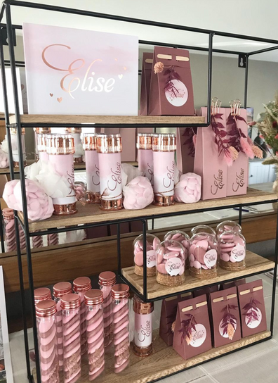 Elise doopsuiker droogbloemen geboorte doosjes potjes glas kurk tube bellenblaas Hulshout